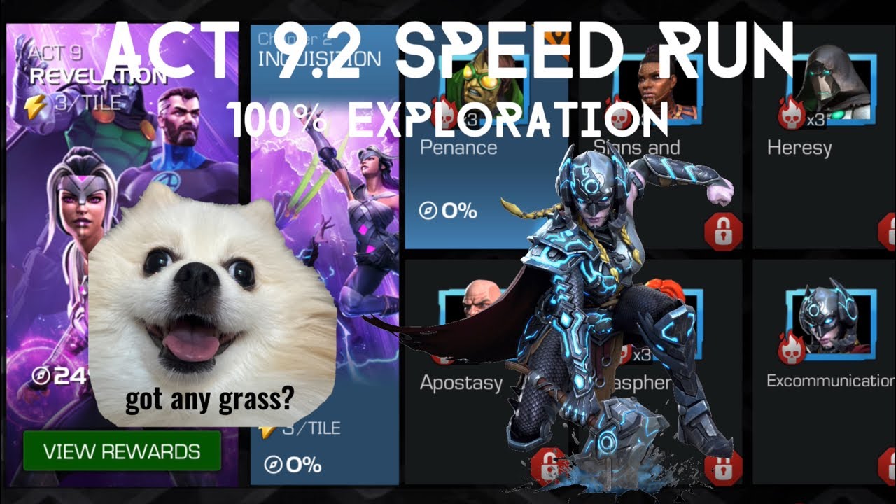 MCOC Act 9.2 - 100% Exploration Speedrun