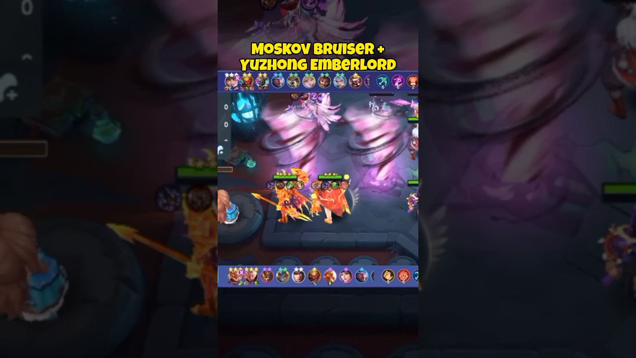BEST 5-GOLD HEROES! 3-STAR Moskov & Yu Zhong | Magic Chess Go Go #mcgg #magicchessgogo