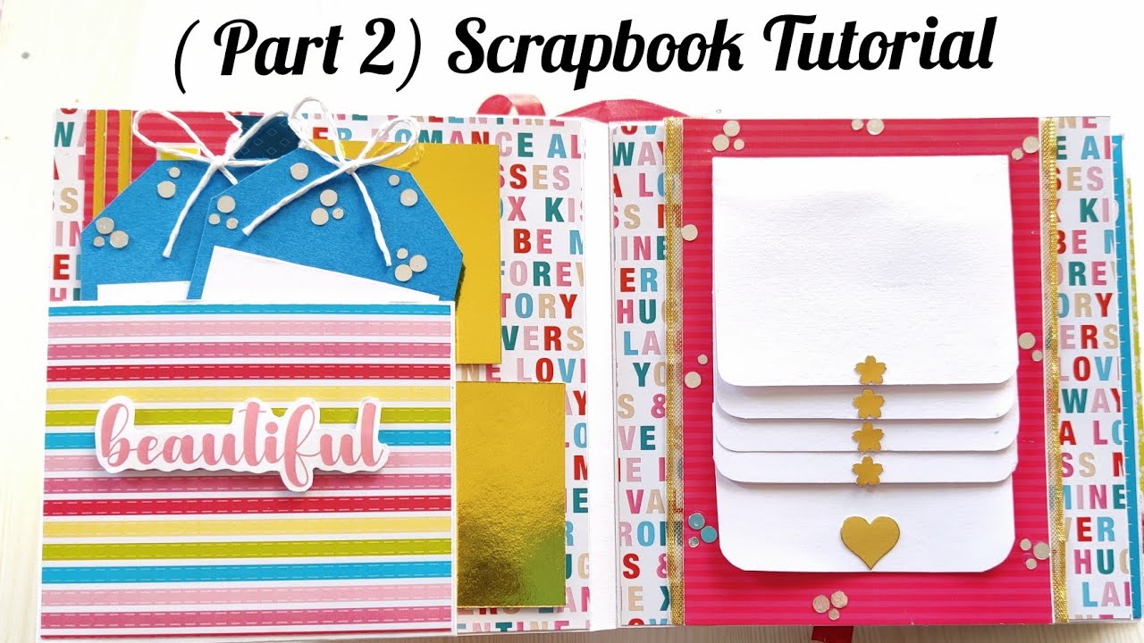 scrapbook for beginners | scrapbook tutorial | how to make a scrapbook | scrabook for birthday