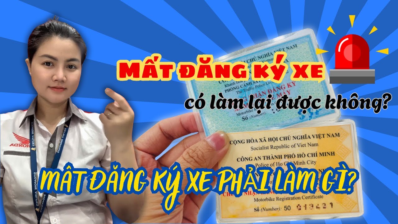 LÀM LẠI GIẤY ĐĂNG KÝ XE ĐÃ MẤT | Cách đơn giản để làm lại cà vẹt xe!