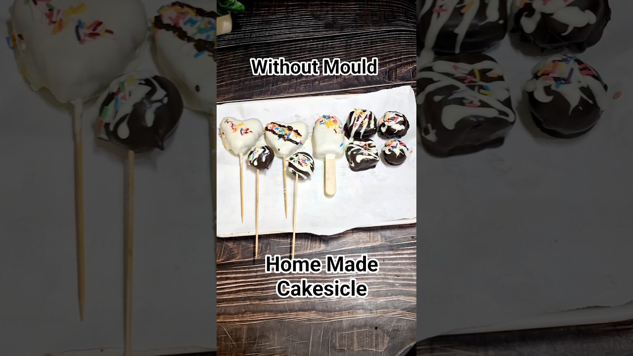 Very Easy Without Mould  Cakesicles #cakesicles #cakepops #shortsfeed #viralrecipe #Uma K Recipe