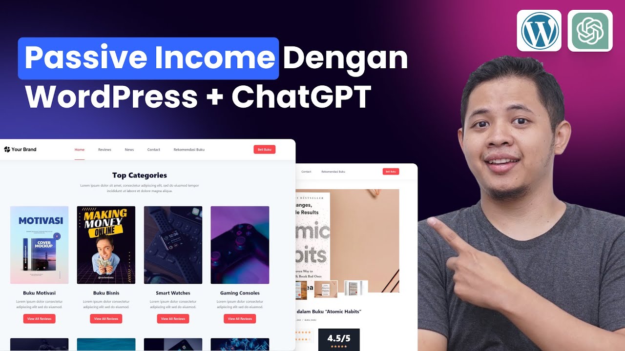 Cara Membuat Website Affiliate Marketing Dengan WordPress dan ChatGPT
