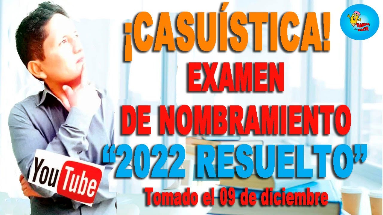 EXAMEN Nombramiento 2022 RESUELTO PRIMARIA