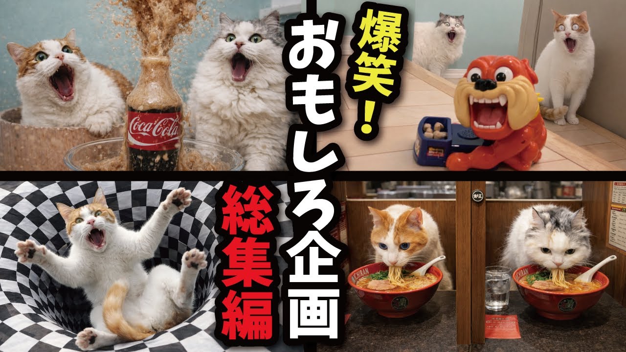 【爆笑】関西弁の猫にオモシロ企画仕掛けてみた総集編！！！！！