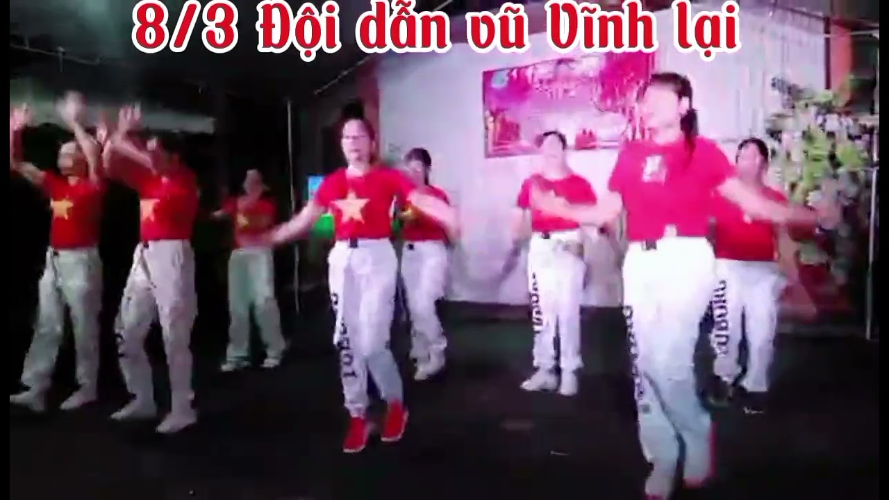  Nhạc nga vui nhộn _ đội dân vũ Vĩnh lại biểu diễn 8/3