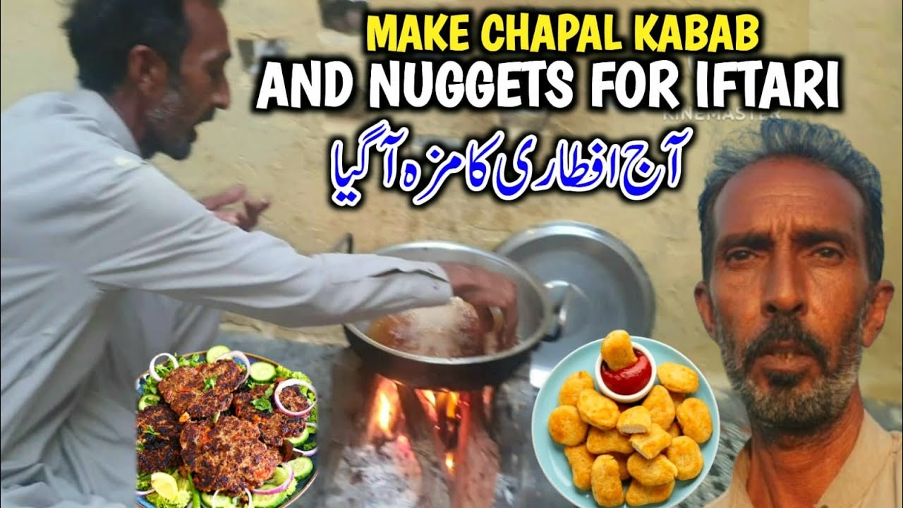 Make Chapal Kabab And Nuggets For Iftari || Ajj To Iftari Ka Maza A Giya