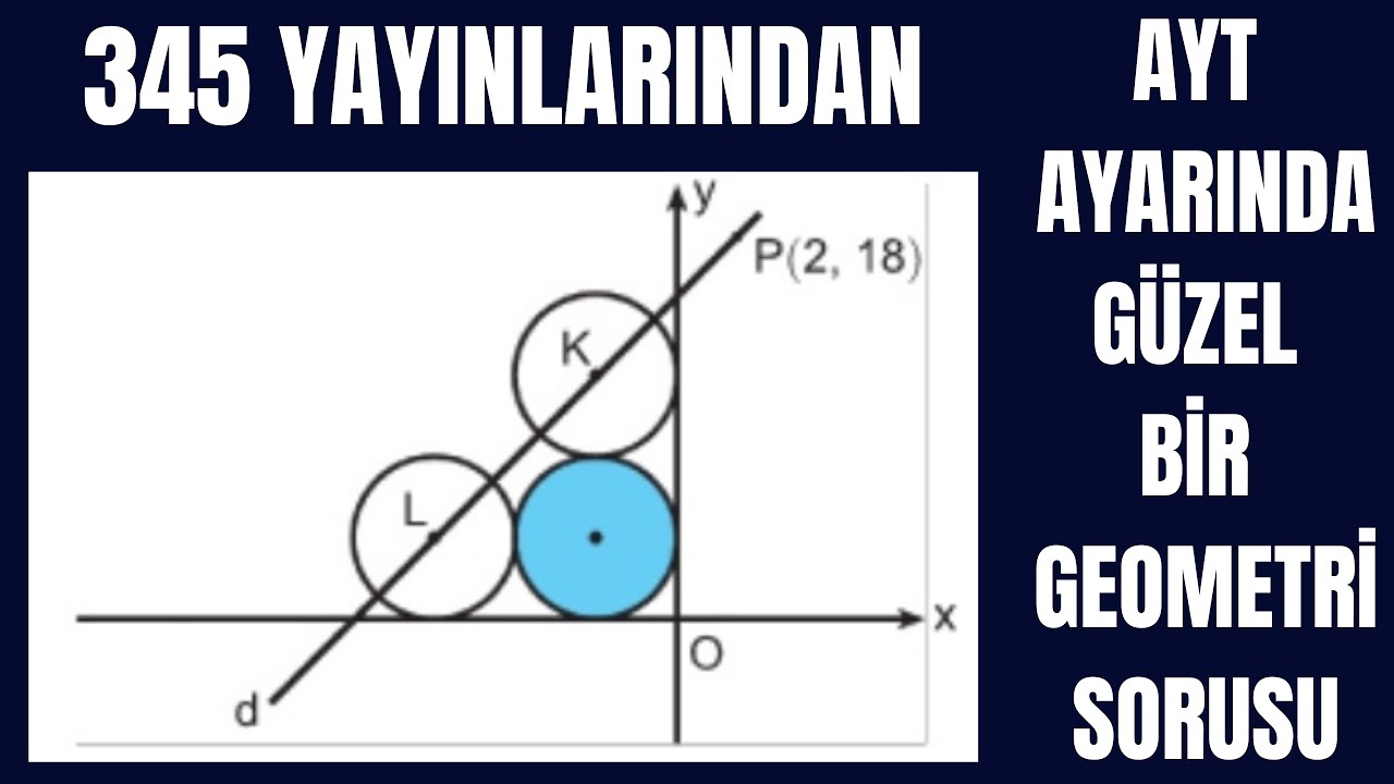 GÜZEL BİR ÇEMBER ANALİTİĞİ SORUSU🔥(345 YAYINLARI)