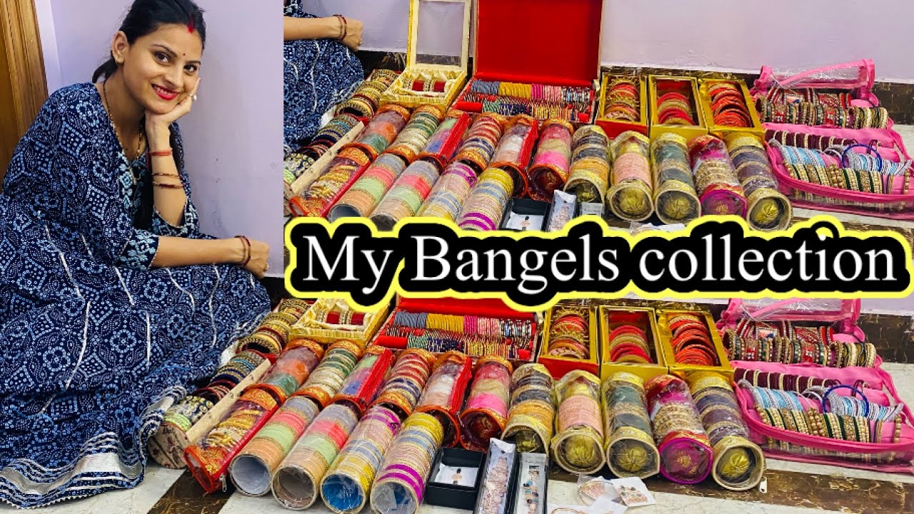 My Bangles Collection☺️कहाँ-कहाँ से कलेक्ट किया मैंने इतनी चूरियाँ online है या offline ?