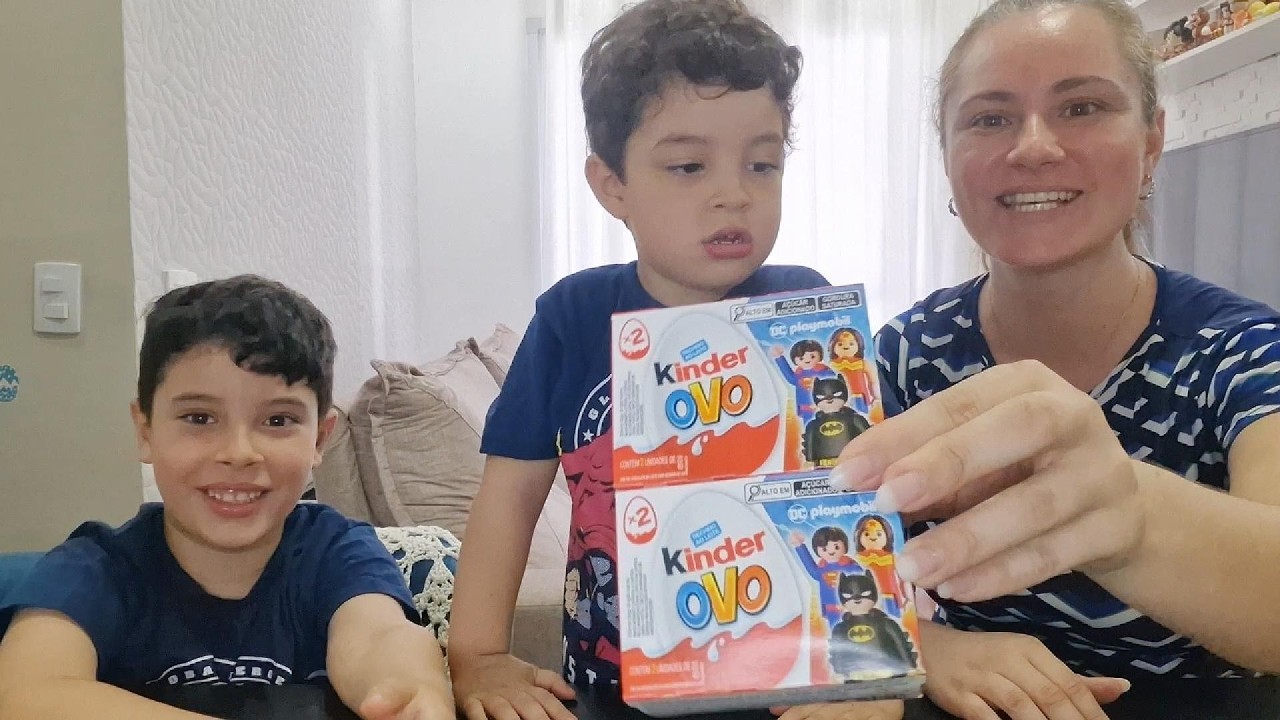 Coleção Playmobil Kinder OVO DC Comics