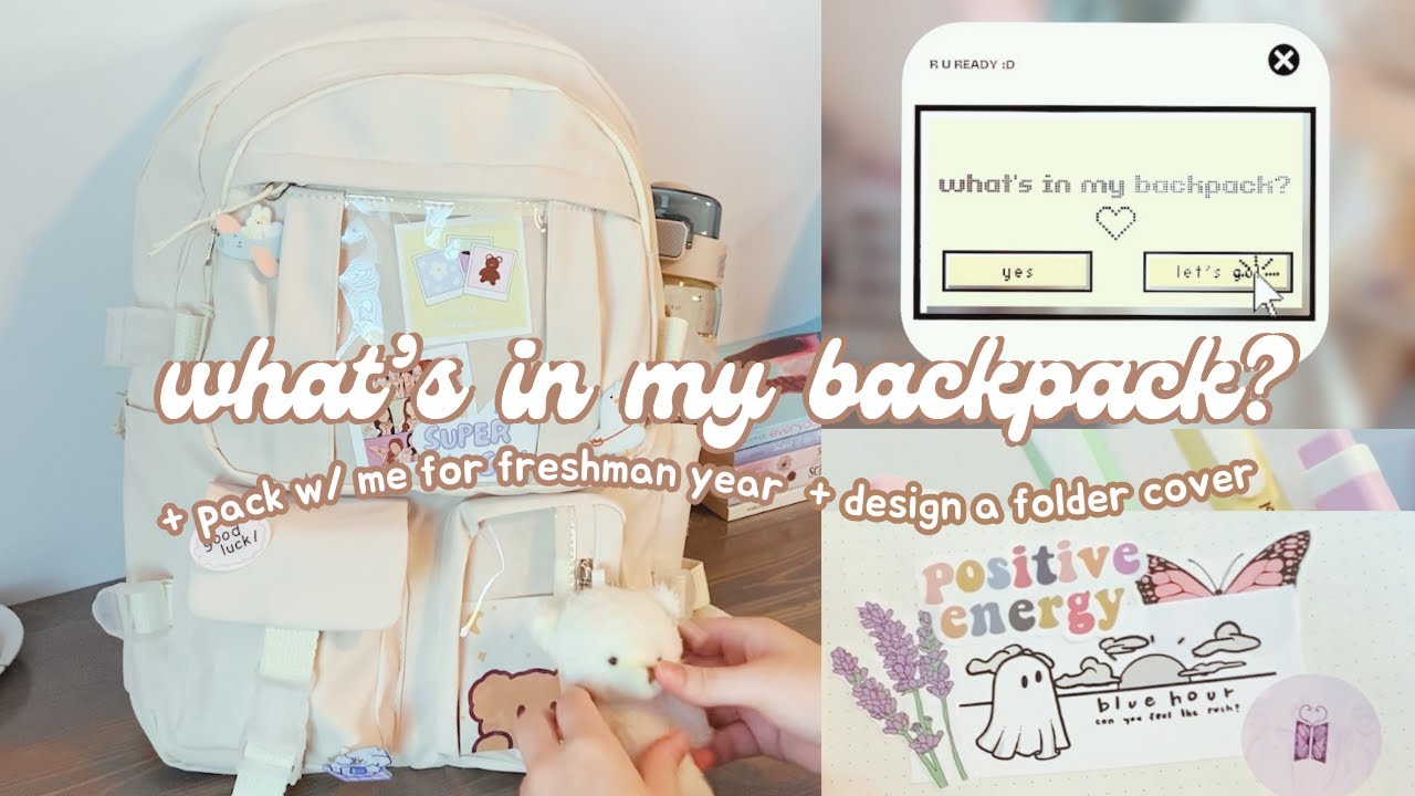 what's in my backpack | ♡₊˚aesthetic + cute˚₊♡ | back to school + pack with me for *freshman year!*