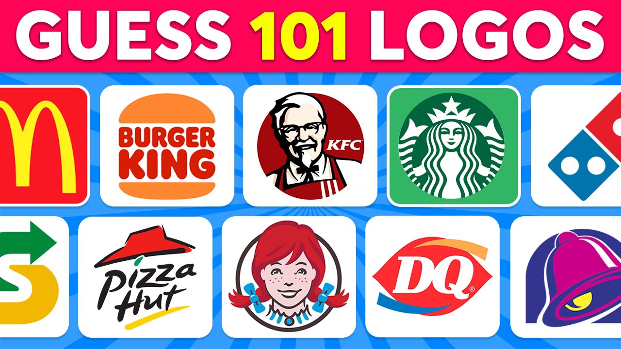 Guess the Logo in 3 Seconds...Restaurant Logo 🍔🍕🍏 101 Famous Logos | Monkey Quiz