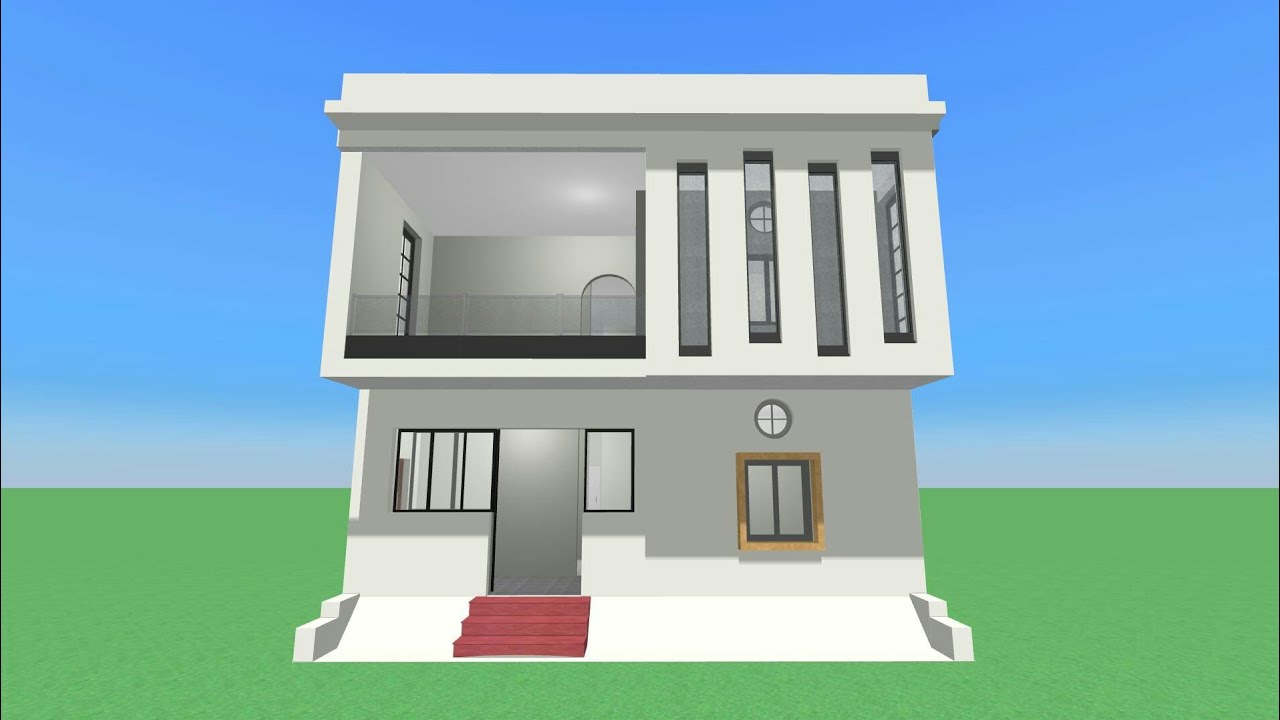 House plan 3D design with 2 floor || 28'×46'6
