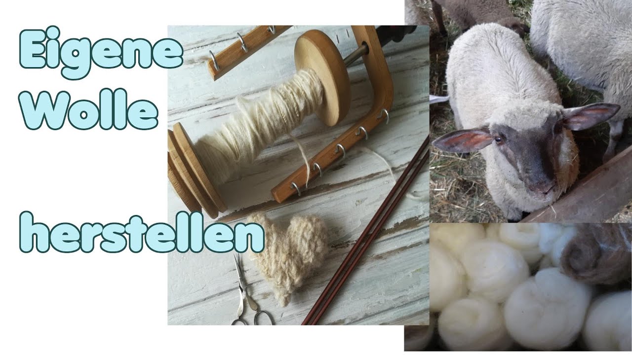 Eigene Wolle herstellen - Naturprodukt Schafwolle... meine erste Mütze