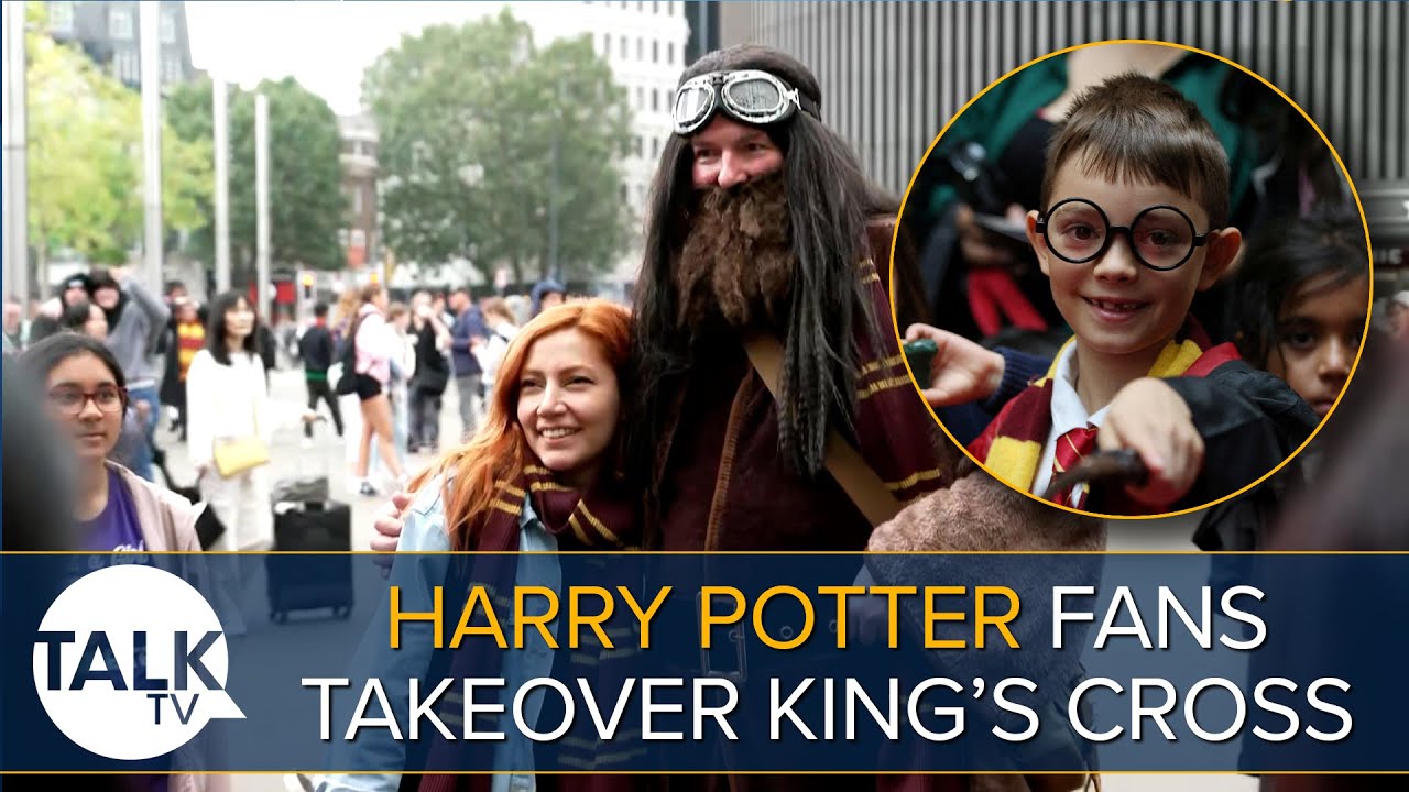 Harry Potter Fans Takeover King's Cross Station In Their Hundreds