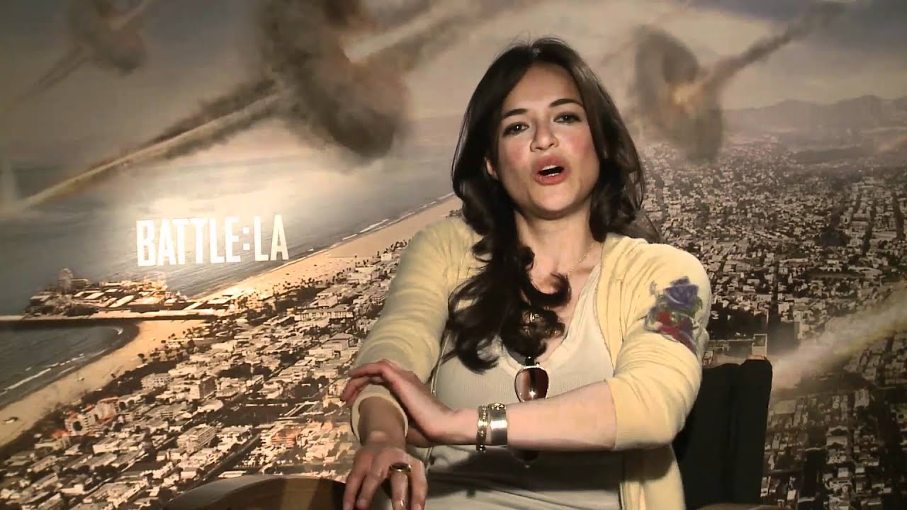 BATTLE LOS ANGELES interviews with Michelle Rodriguez