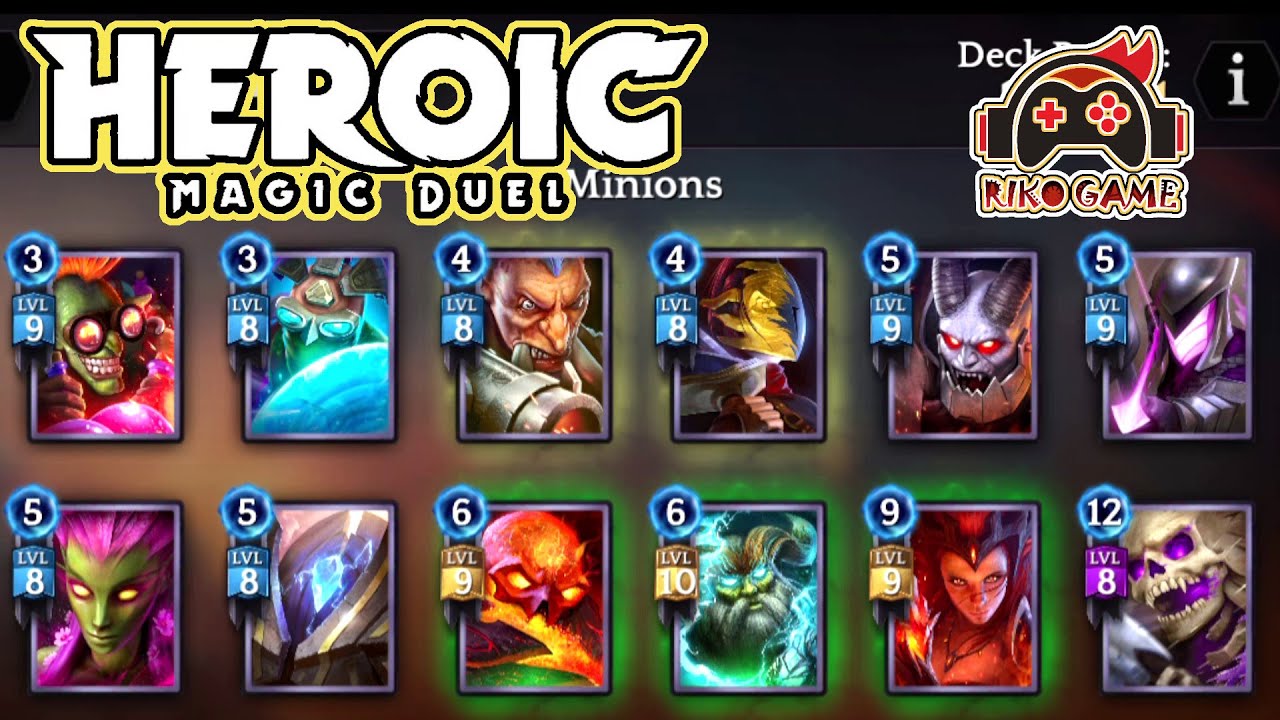 Heroic Magic Duel ( Legendary Cards ) 🔥 Fire Witch And Hellfiend GamePlay 🕍 RIko Game