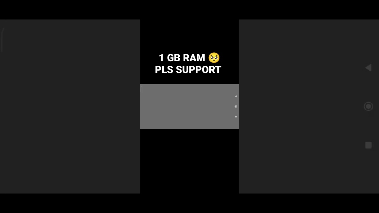 1GB Ram Player please support 🥺 #short