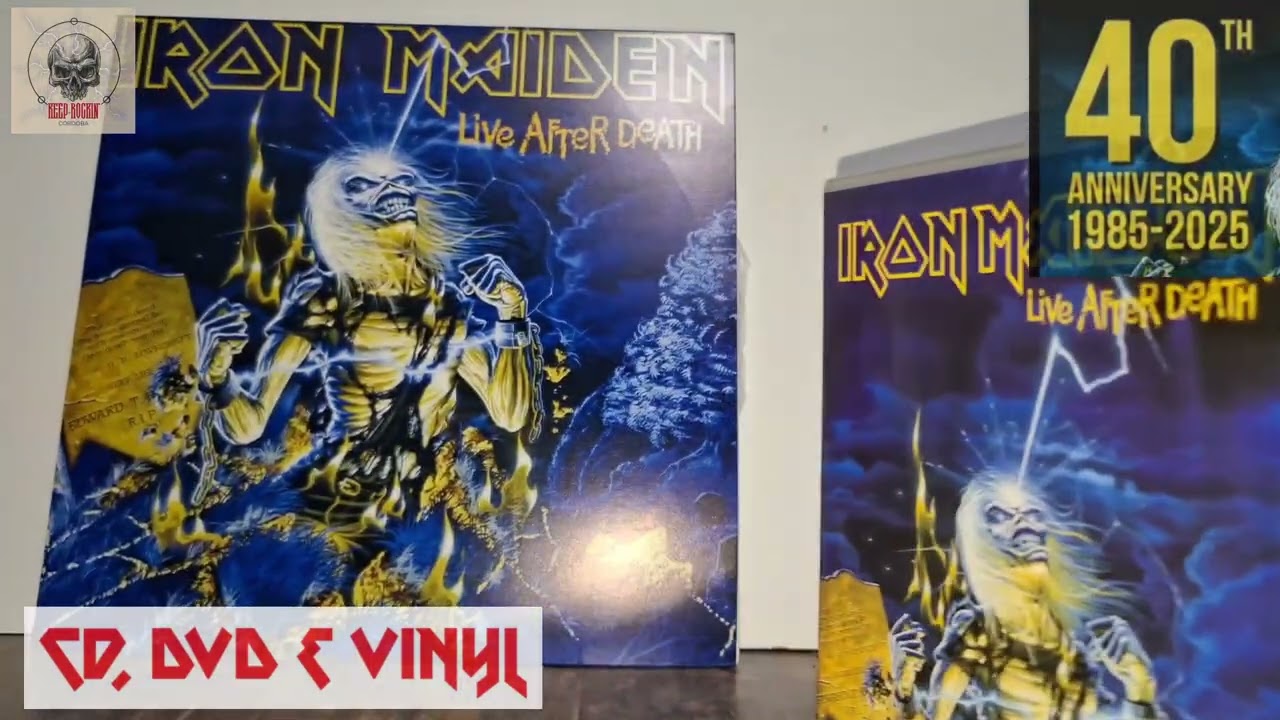 LIVE AFTER DEATH IRON MAIDEN 40th ANNIVERSARY cd + dvd + vynil #ironmaiden #liveafterdeath #metal
