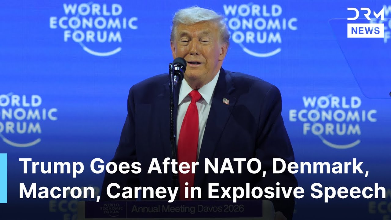 JUST IN: Trump Goes After NATO, Denmark, Macron, Carney in Explosive WEF Speech | AQ1B
