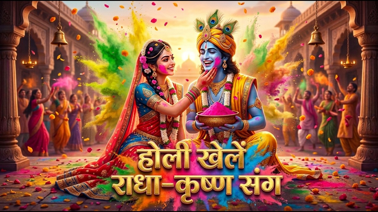 होली खेलें राधा-कृष्ण संग | Holi Bhajan 2026 | Vrindavan Holi Special | 4K Devotional Song