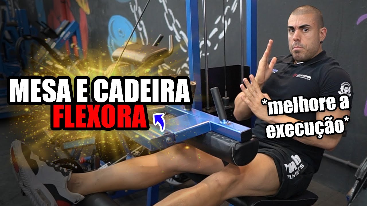 Como executar mesa flexora e cadeira flexora corretamente