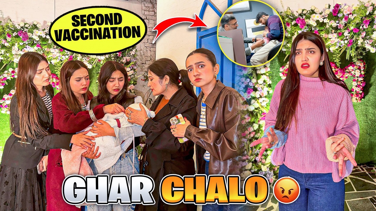 BEHNY ZABARDASTI GHAR LY GAI 😡 | Second Vaccination Lag Gai 😭 | Bht Tez Bukhar Hogya 🥺