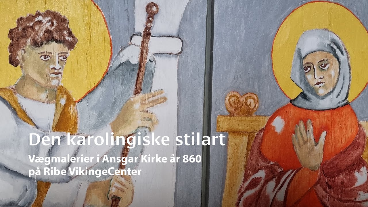 Den karolingiske stilart. Vægmalerier i Ansgar Kirke år 860.