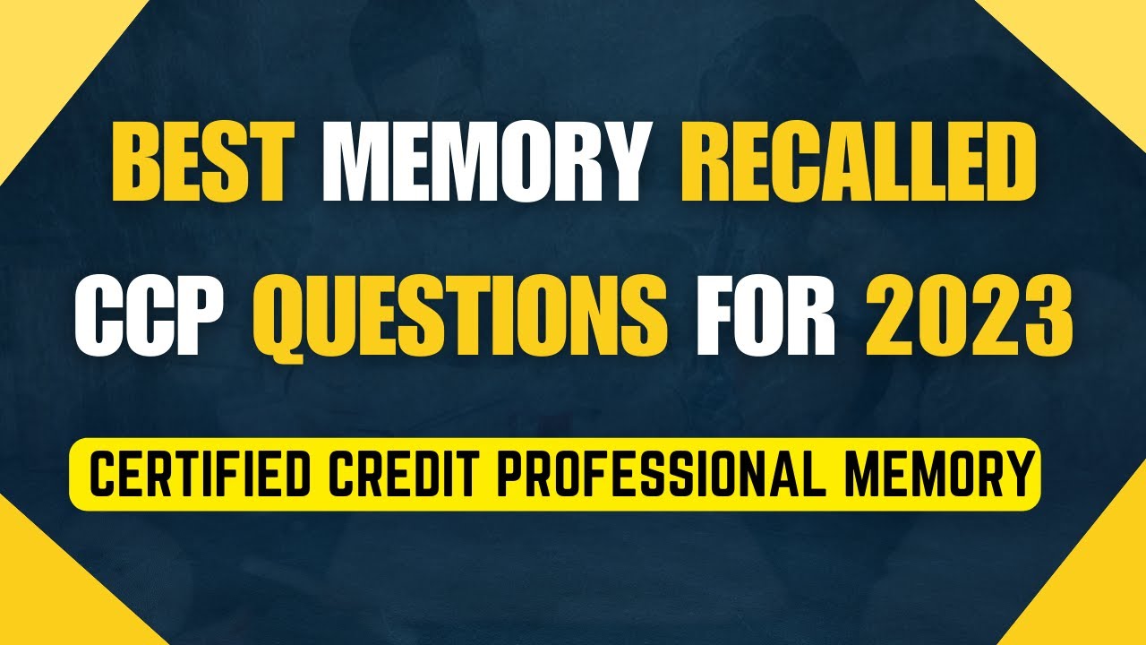 CCP - Certified Credit Professional Memory Recalled Question in Hindi