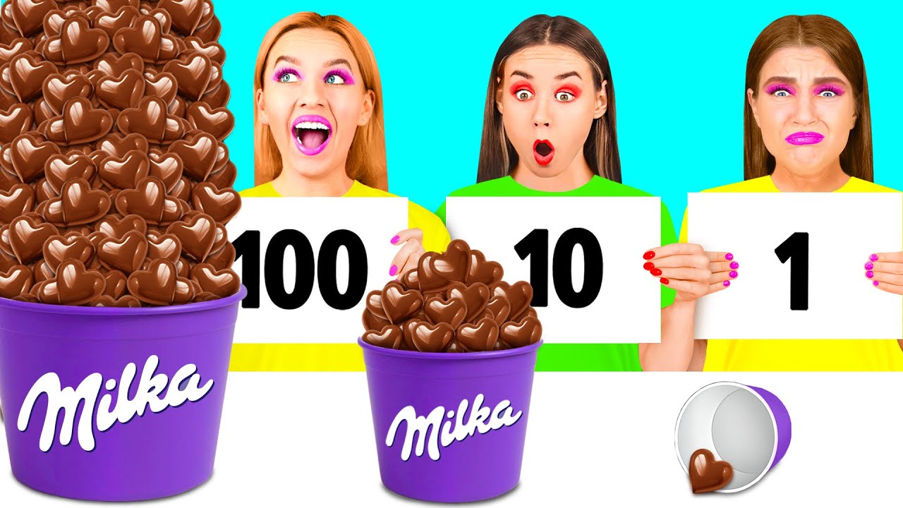 100 Слоев Еды Челлендж | Забавная Кулинарная Битва от BooBoom Challenge