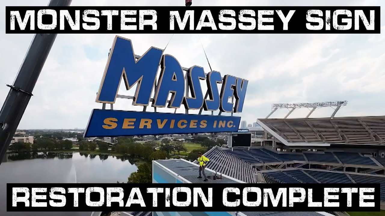 Monster Massey Sign Restoration Complete & Installed Ahead of Schedule