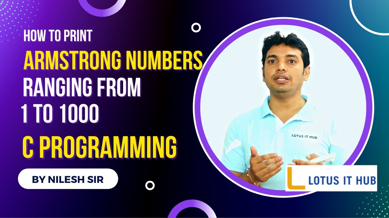 Program to print all Armstrong numbers under 1000 in C language