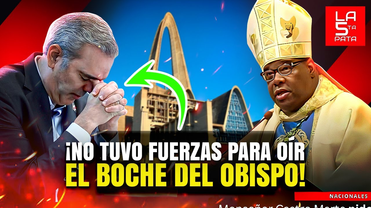 ¡Primera Dama Cae de Rodillas y Abinader se Enferma Antes de Coger Su Boche en la Basílica!