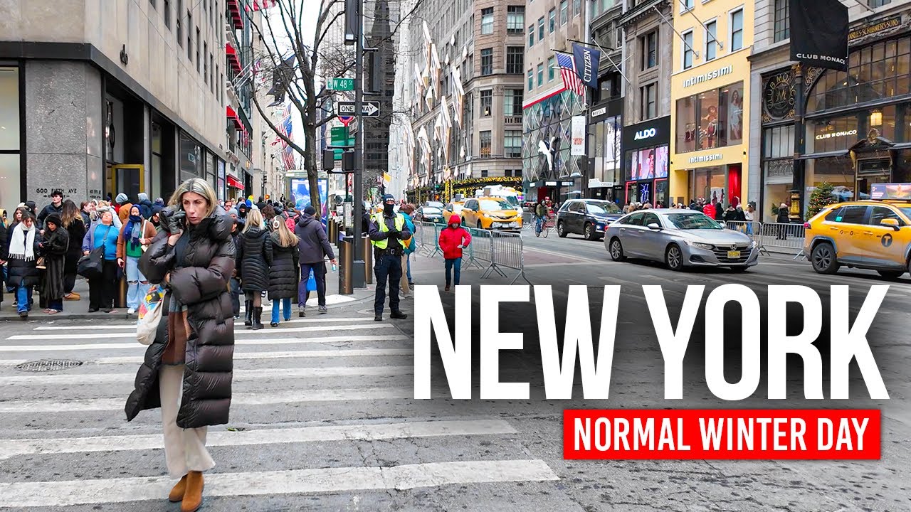 NEW YORK, USA 🇺🇸 Рождество на каждой улице | 4K Walking Tour 🎄