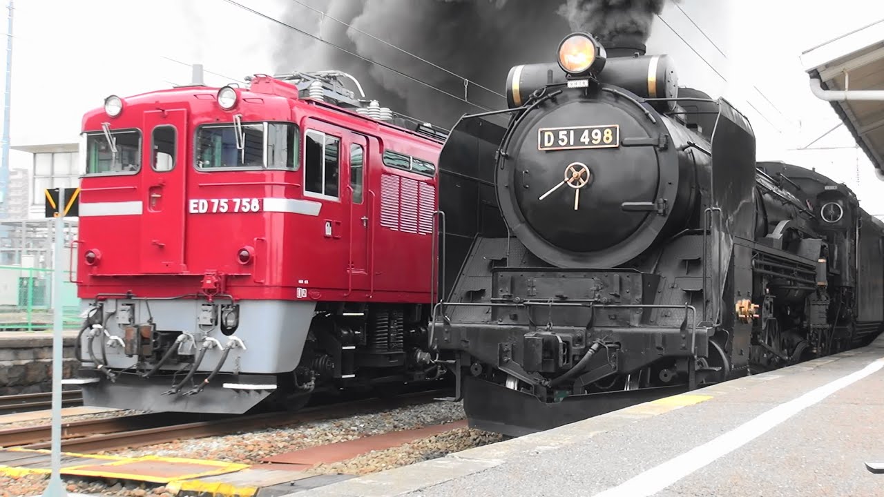 磐越西線 D51-498 旧客5両 SL福が満開ふくしま号　試運転 Steam Locomotive