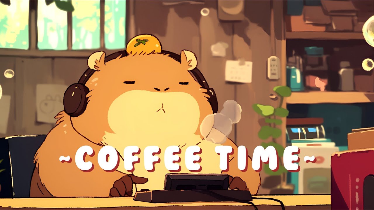 Capybara Lofi Zone - Chill Study Music Mix ~ Soothing Ambiance ~ 🦫 🌙 📖