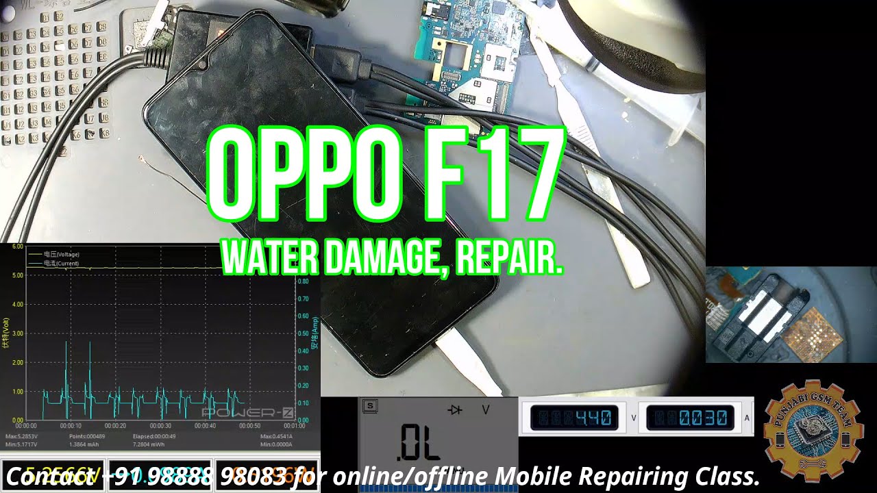Oppo F17 Water Damage, Repair.