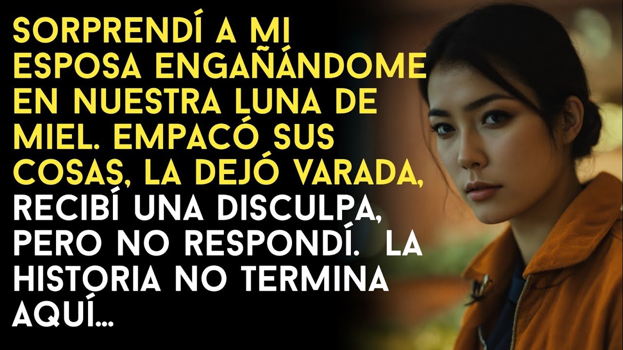 Sorprendí a mi esposa engañándome en nuestra luna de miel Empacó sus cosas, la dejó varada,