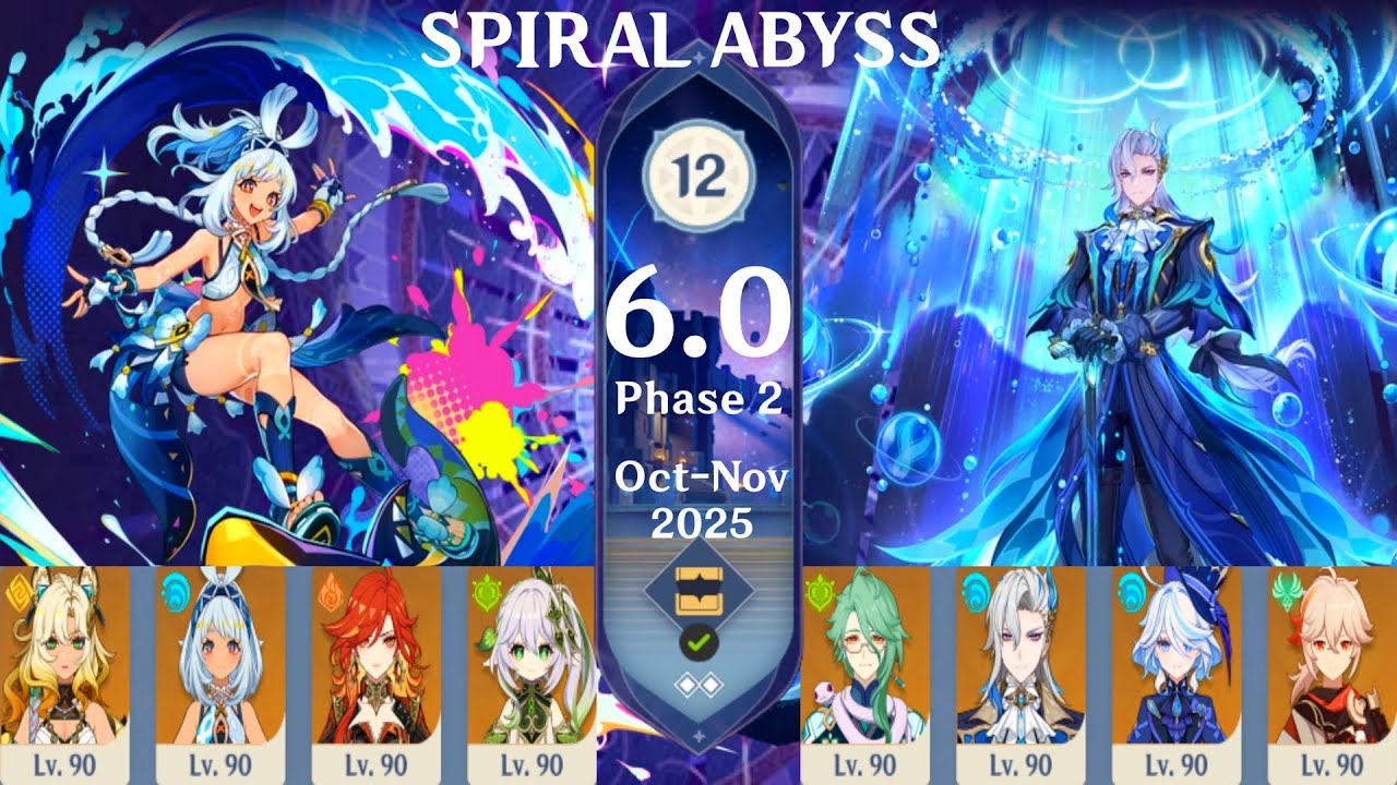 C2R1 MUALANI Vape❌C6R1 NEUVILLETTE Hypercarry | 6.0 Phase 2 SPIRAL ABYSS | Floor 12 9 Stars