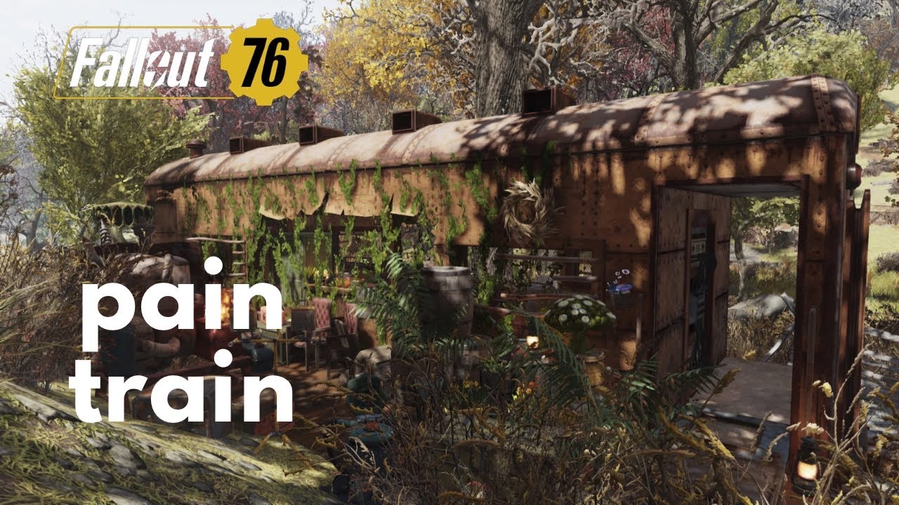 Immersive Prison Car House Using Floating Filing Cabinets | Fallout 76 CAMP Build Tutorial