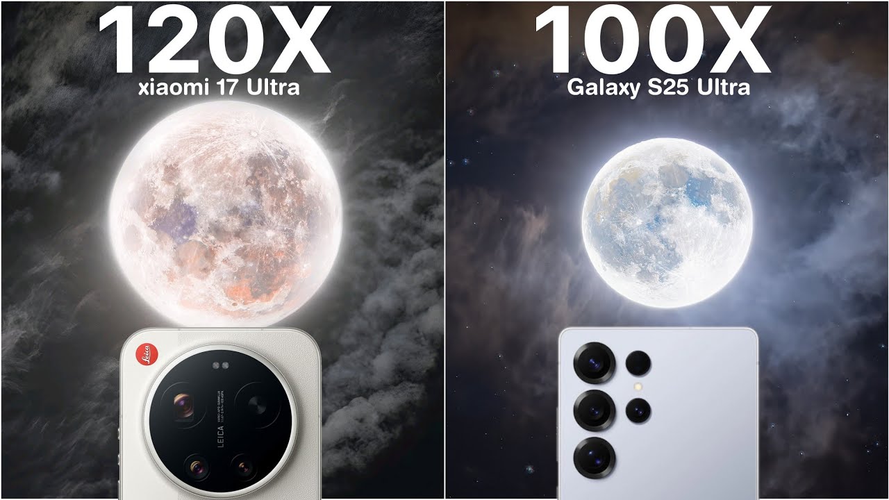 Сравнение производительности Xiaomi 17 Ultra и Samsung Galaxy S25 Ultra в режиме Live Zoom.
