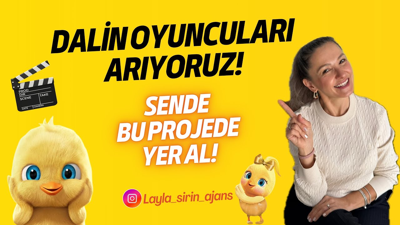 👶 Dalin Projesi Başladı | Bebek & Çocuk ve genç Oyuncu Seçmeleri