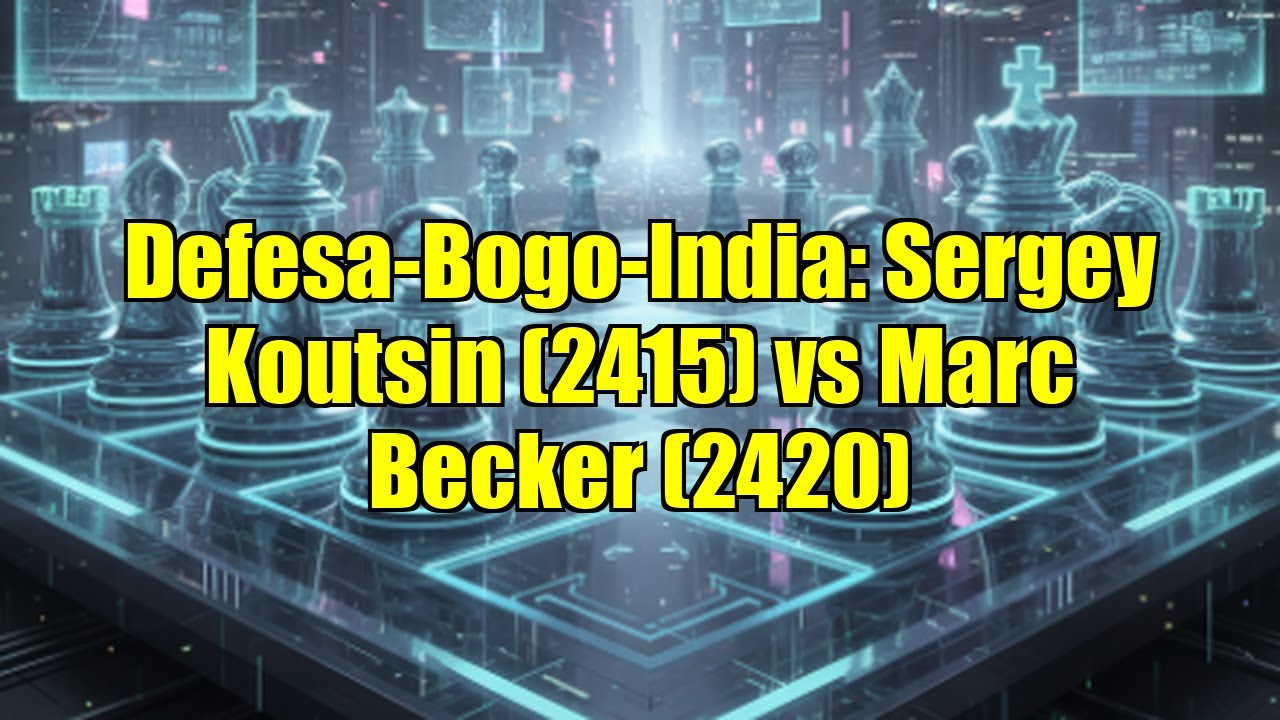 Defesa-Bogo-India: Sergey Koutsin (2415) vs Marc Becker (2420)