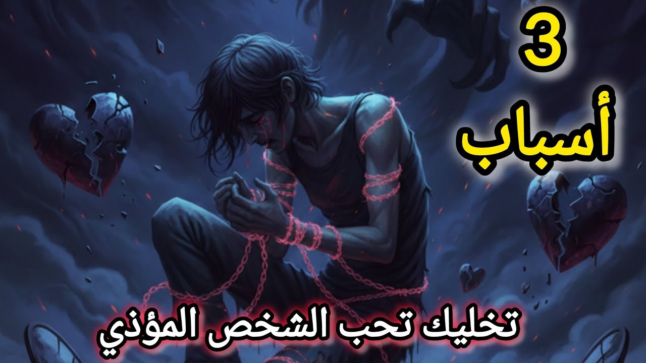 الحقيقة الصادمة 😳: 3 أسباب خطيرة ⚠️ بتخليك تتمسّك بالشخص المؤذي 💔… رغم إنها علاقة سامة 🧪