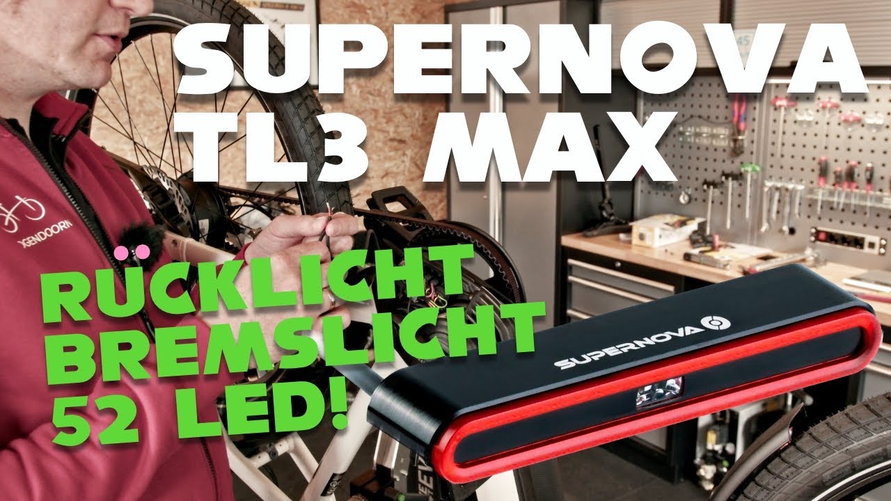 Supernova TL3 MAX Rücklicht Bremslicht am Riese und Müller Charger4 verbaut - DIY!