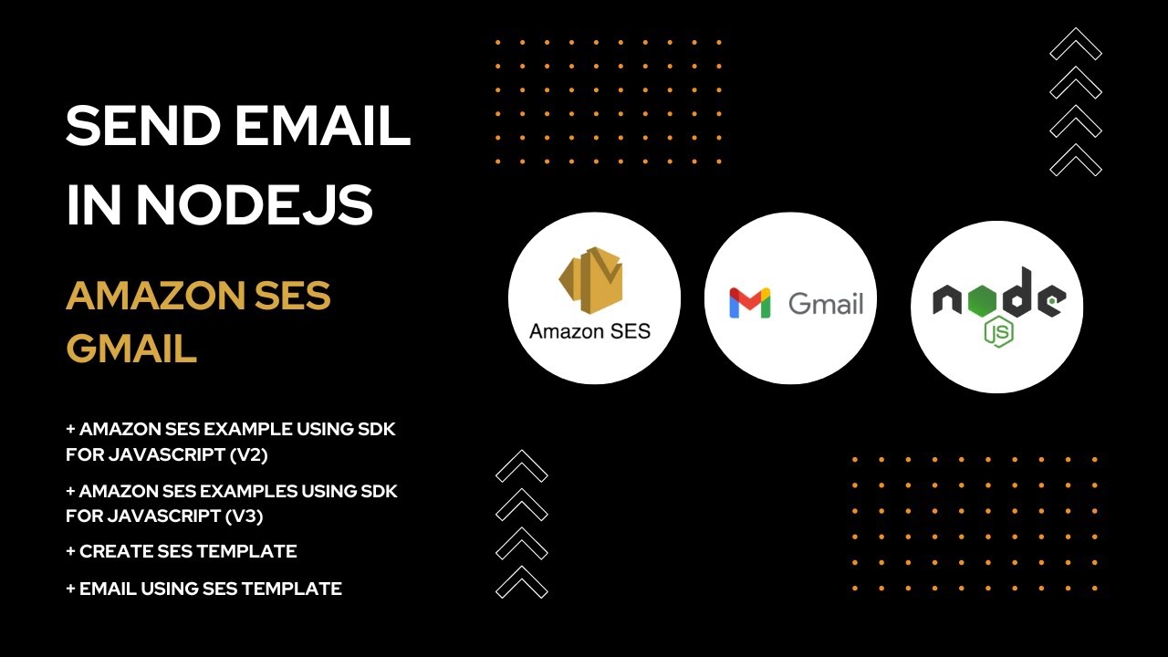 Complete Guide: Sending Emails in Node.js with Amazon SES and Gmail | Step-by-Step Tutorial