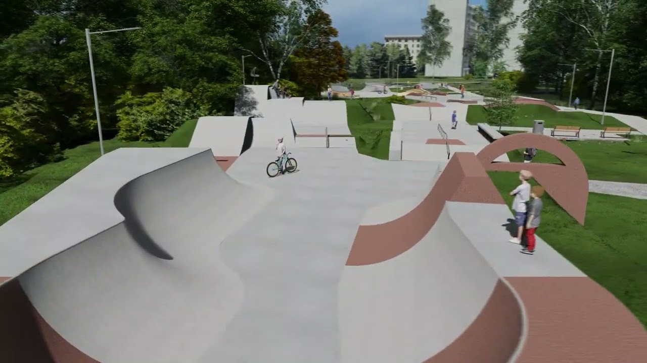 Nowy skatepark betonowy w Kielcach by Techramps