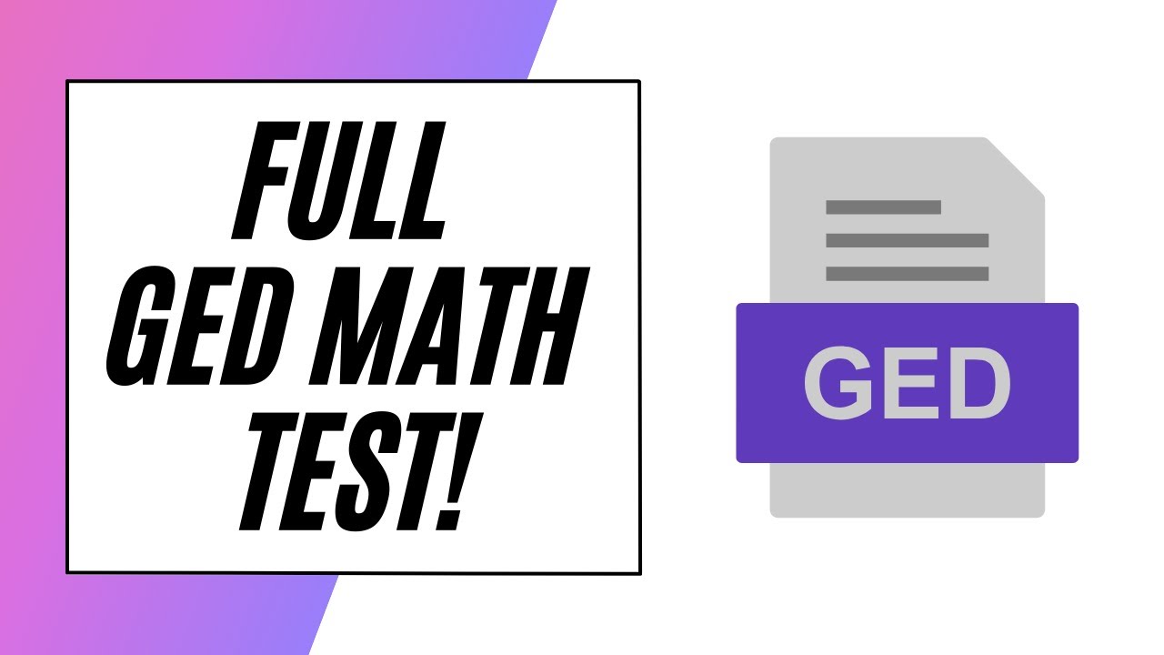 GED Math Practice TEST!