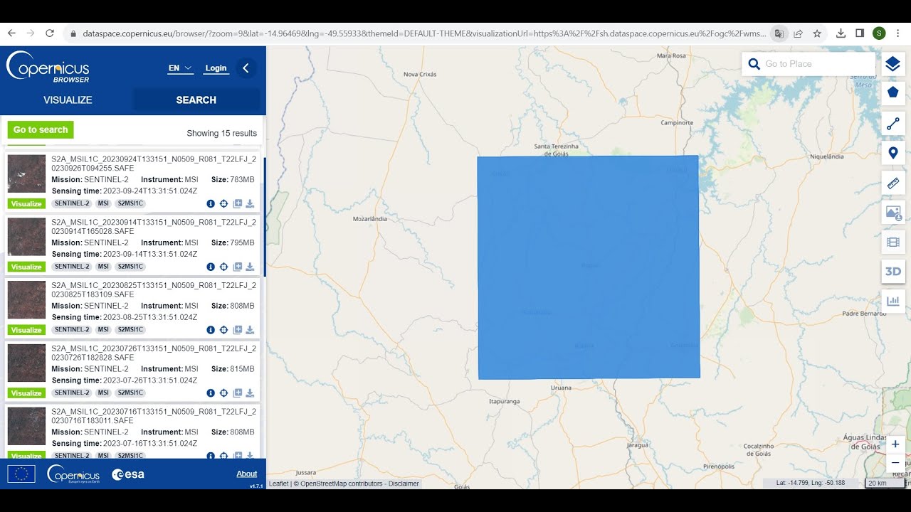 Videoaula 30: Download de raster do MapBiomas 10m; SRTM 90m; DEM Copernicus 30m e imagens Sentinel 2