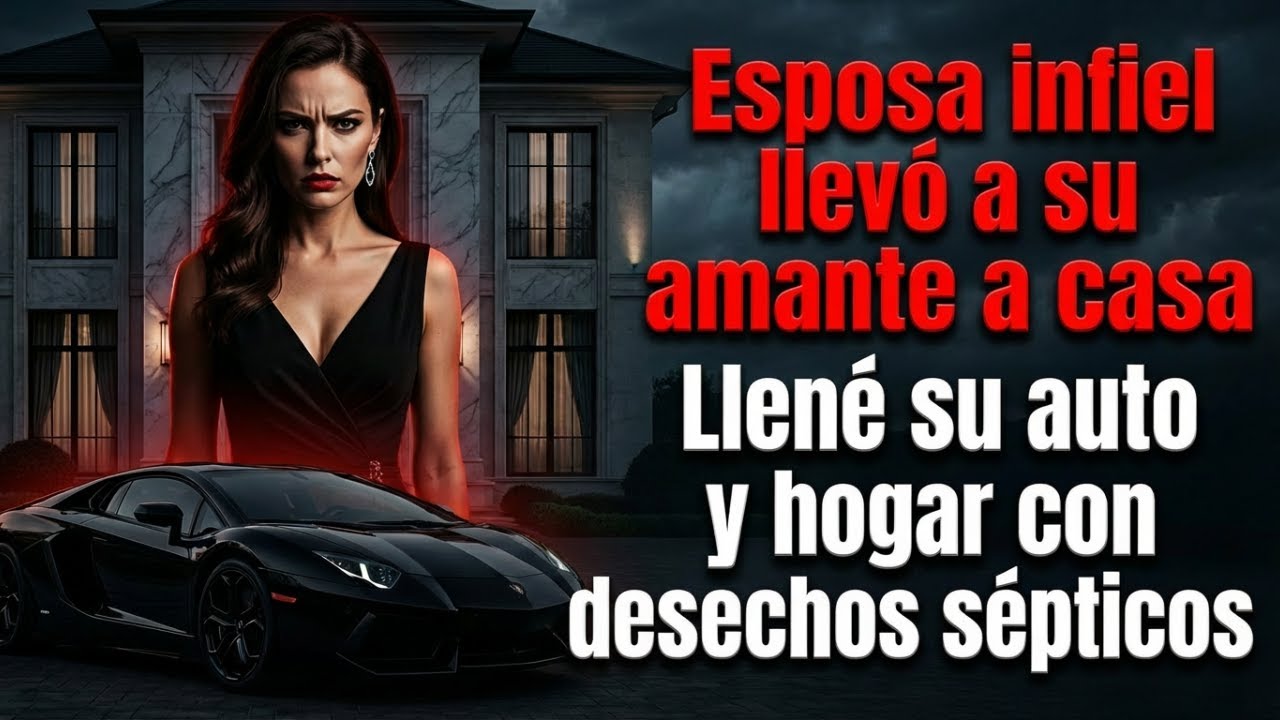 Esposa infiel trajo a su amante a mi casa  Llené su auto y su casa con desechos de un camión séptico