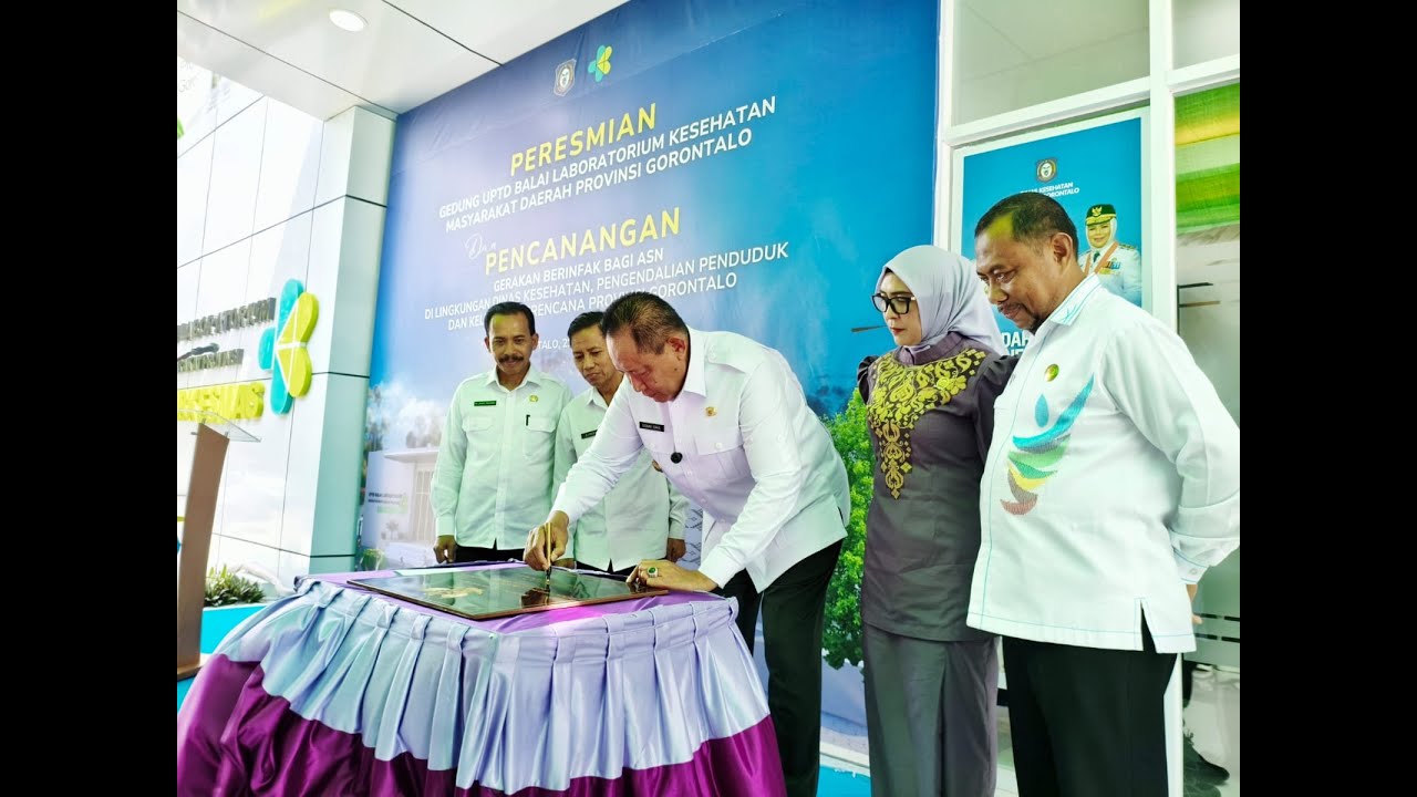 Gubernur Gusnar Ismail Resmikan Laboratorium Kesehatan Masyarakat Provinsi Gorontalo